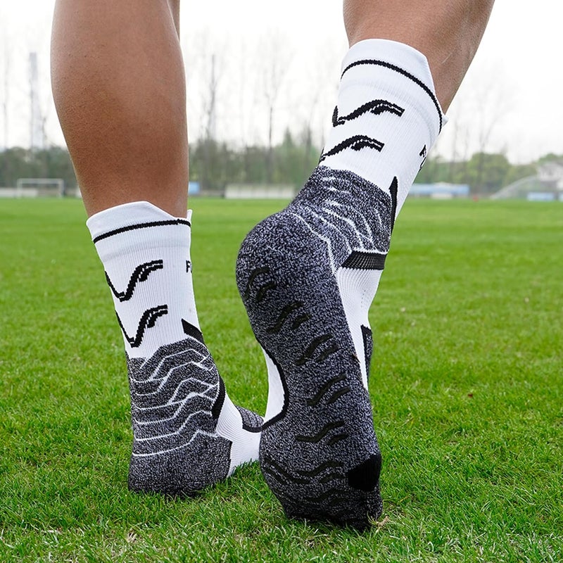FUNRY Store Grip Socks Soccer for Men&Women,Non-Slip Soccer Socks,Elite Compression Socks for Running Basketball （ men's size 6-11） - Image 3